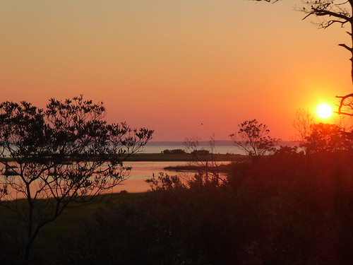 maryland chesapeakebay sunset sky water silhouette sun assateague