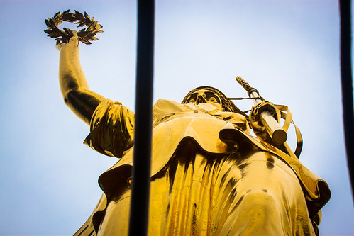 Golden angel on the Siegessäule (from the top)