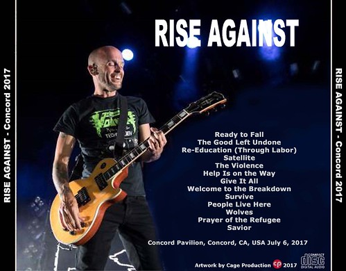 Rise Against-Concord 2017 back