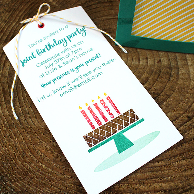 Birthday Party Pocket Invitation 5