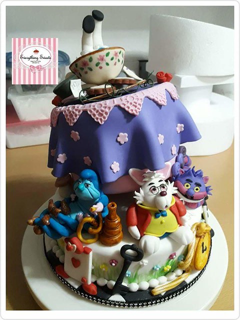 Alice in Wonderland Cake by Amy Lorenzo of Everything Sweets