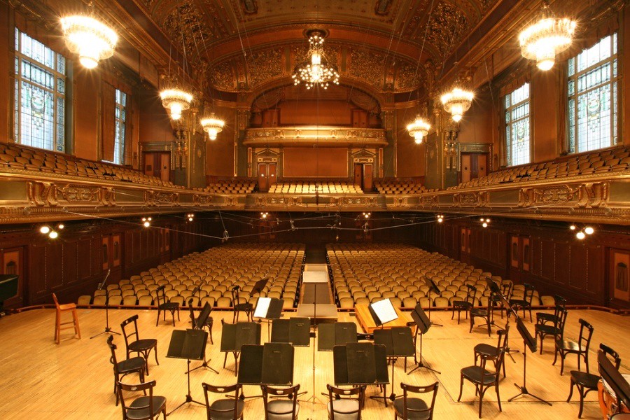 interior of empty concert hall