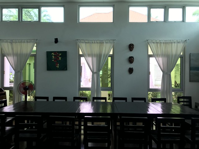 Nanay Cirila's long dining table