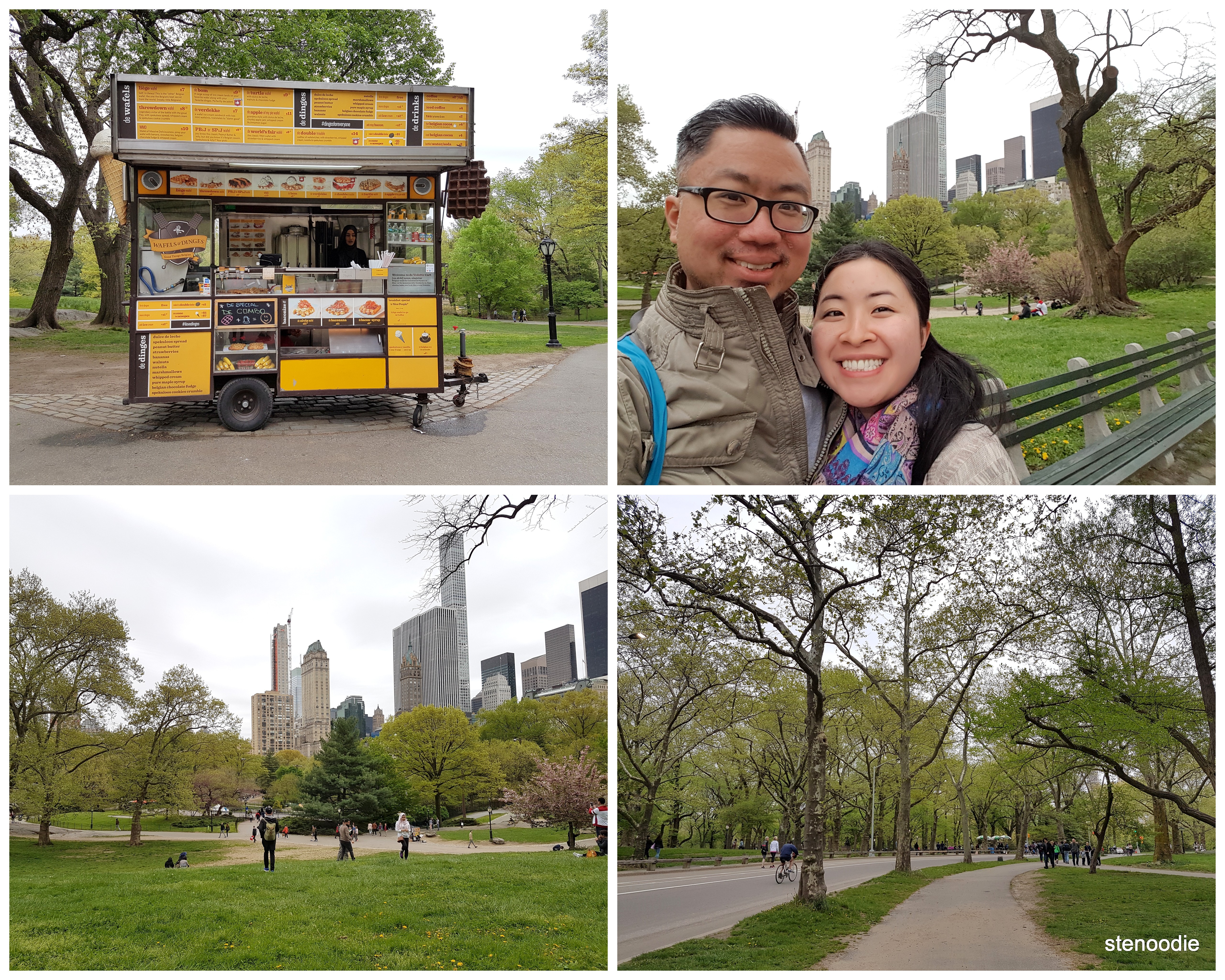  strolling in Central Park