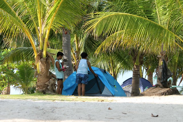 Camping at Kalanggaman Islet