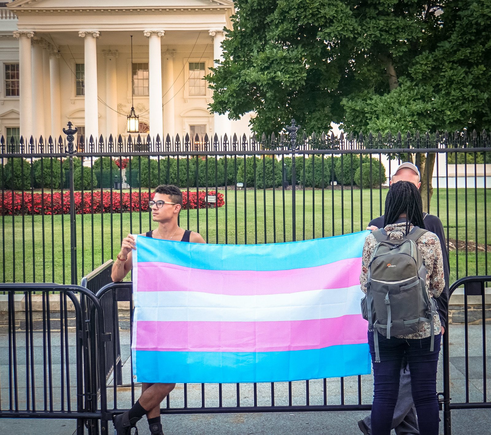 2017.07.26 Protest Trans Military Ban, White House, Washington DC USA 7675