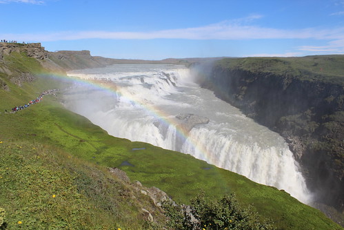 gullfoss iceland southerniceland waterfall falls breathtaking bucketlist rainbow