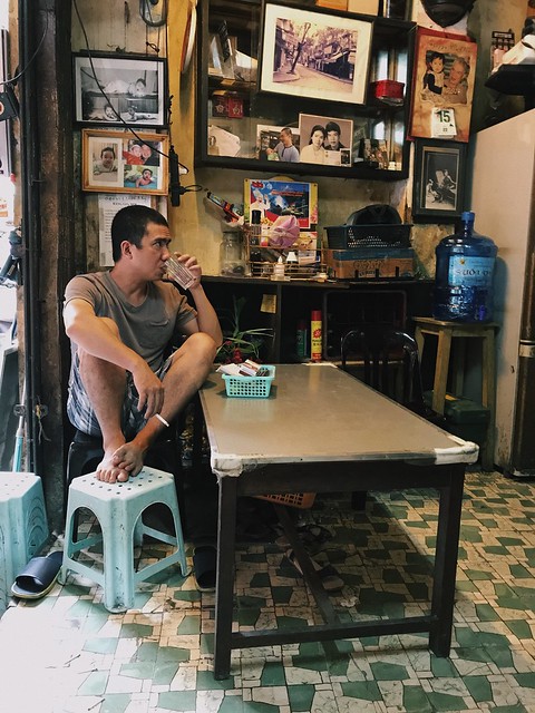 Coffee maker in Hanoi street