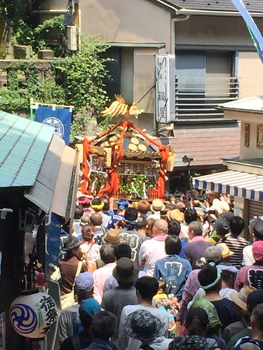 Portable shrine borne through the streets of Enoshima