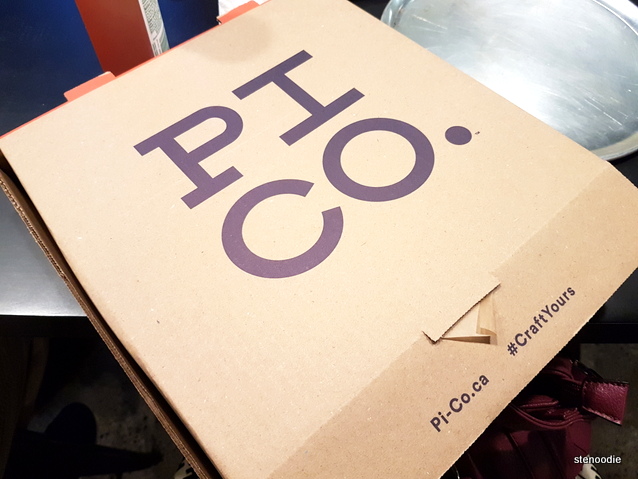 Pi Co. pizza box