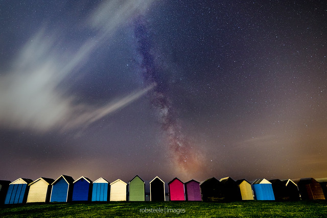 Beach Huts & Milky Way