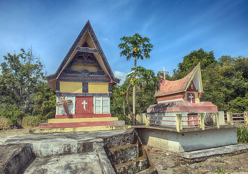 indonesia sumatra lake toba samosir island batak chapel christian