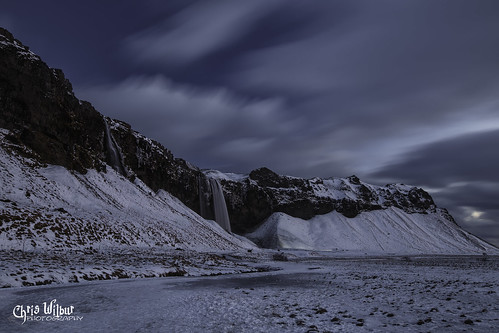 sky landscape sunset winter water cold nature travel night snow evening long waterfall falls mountain ice dawn exposure glacier high outdoors daylight iceland frosty melting seljalandsfoss fair weather