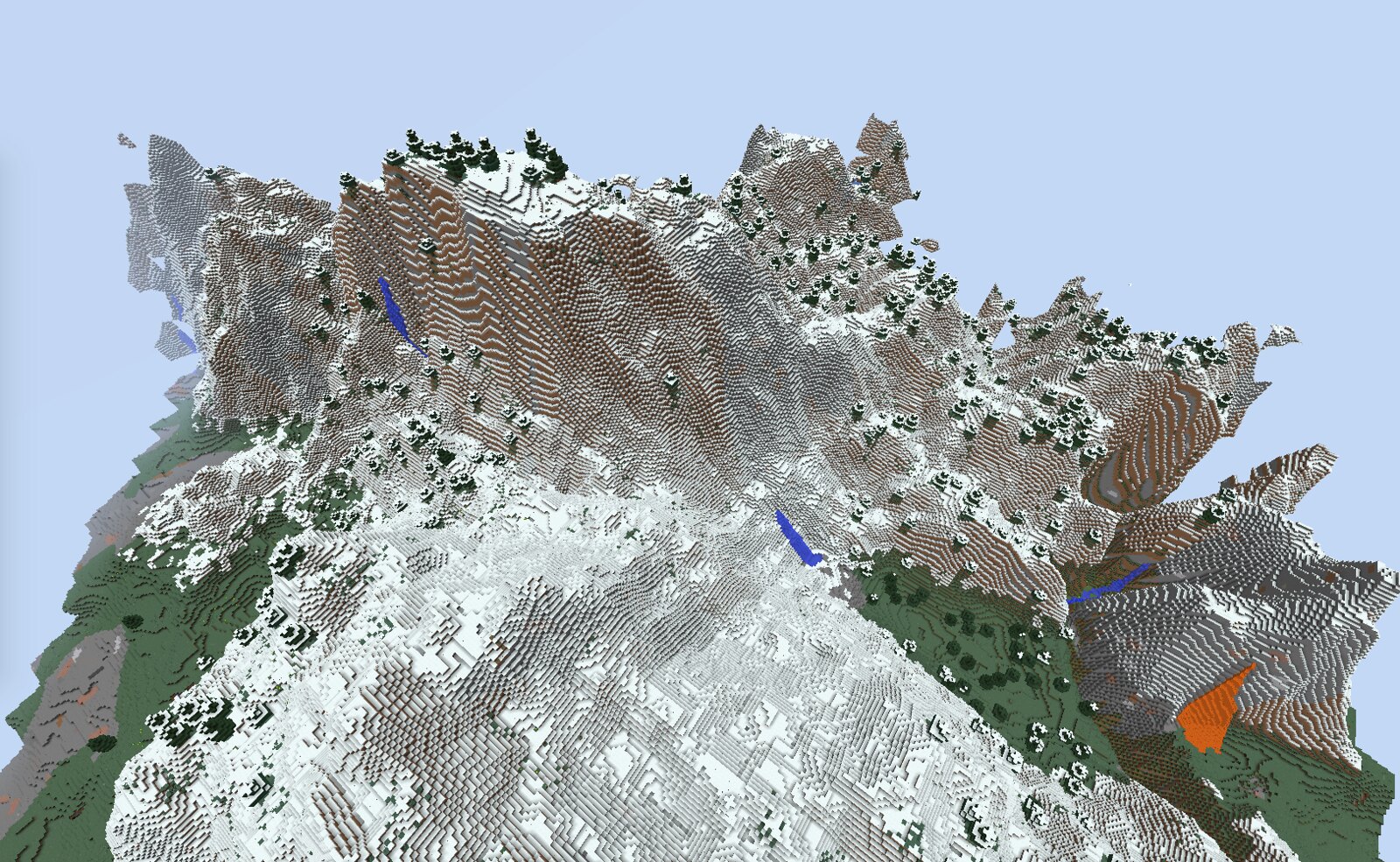 Minecraft custom mountains