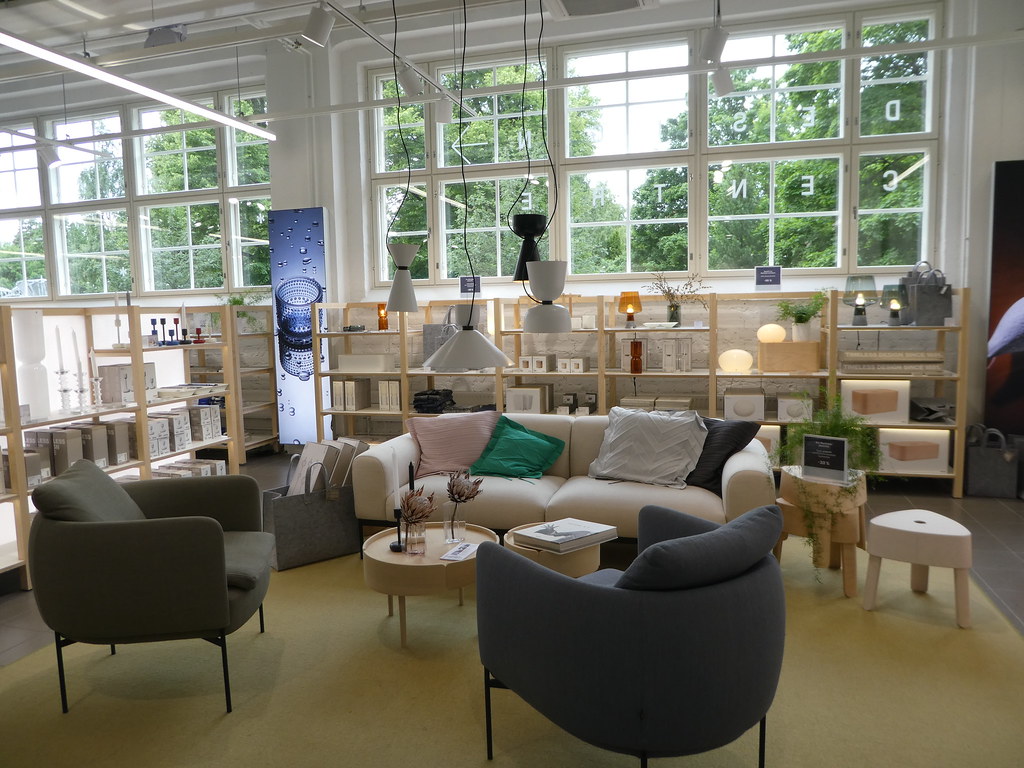 Inside the Iittala & Arabia Design Centre, Helsinki