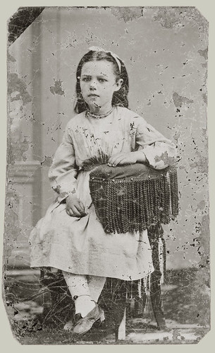 Tintype of small girl