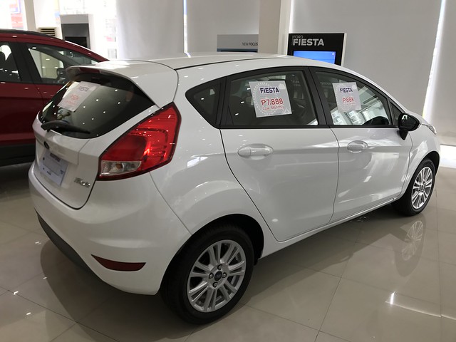 White Ford Fiesta