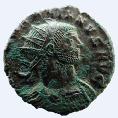 St Barbe Museum Roman coin