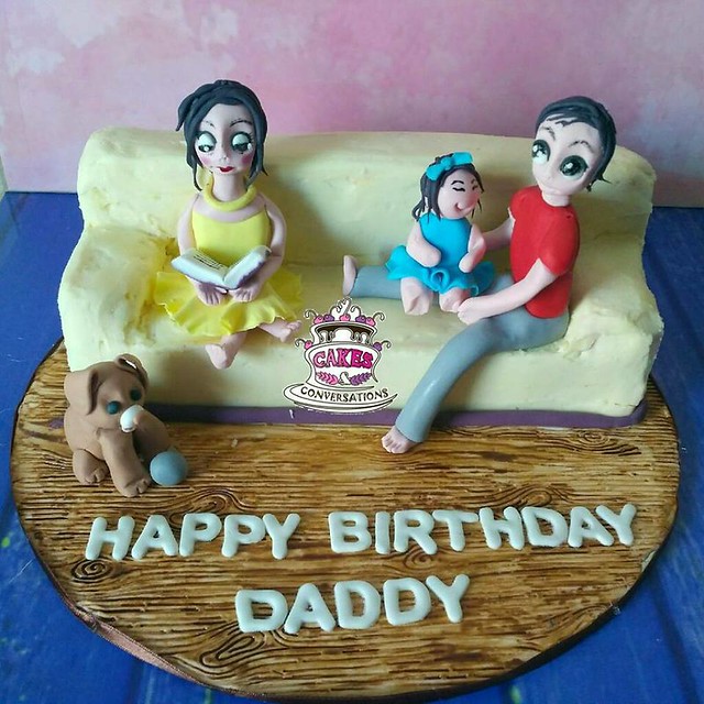 Family Themed Cake by Cakes n Conversations