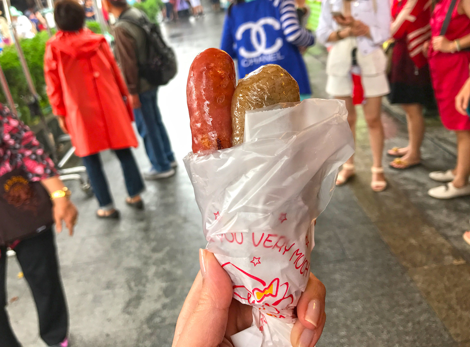 Small sausage in large sausage