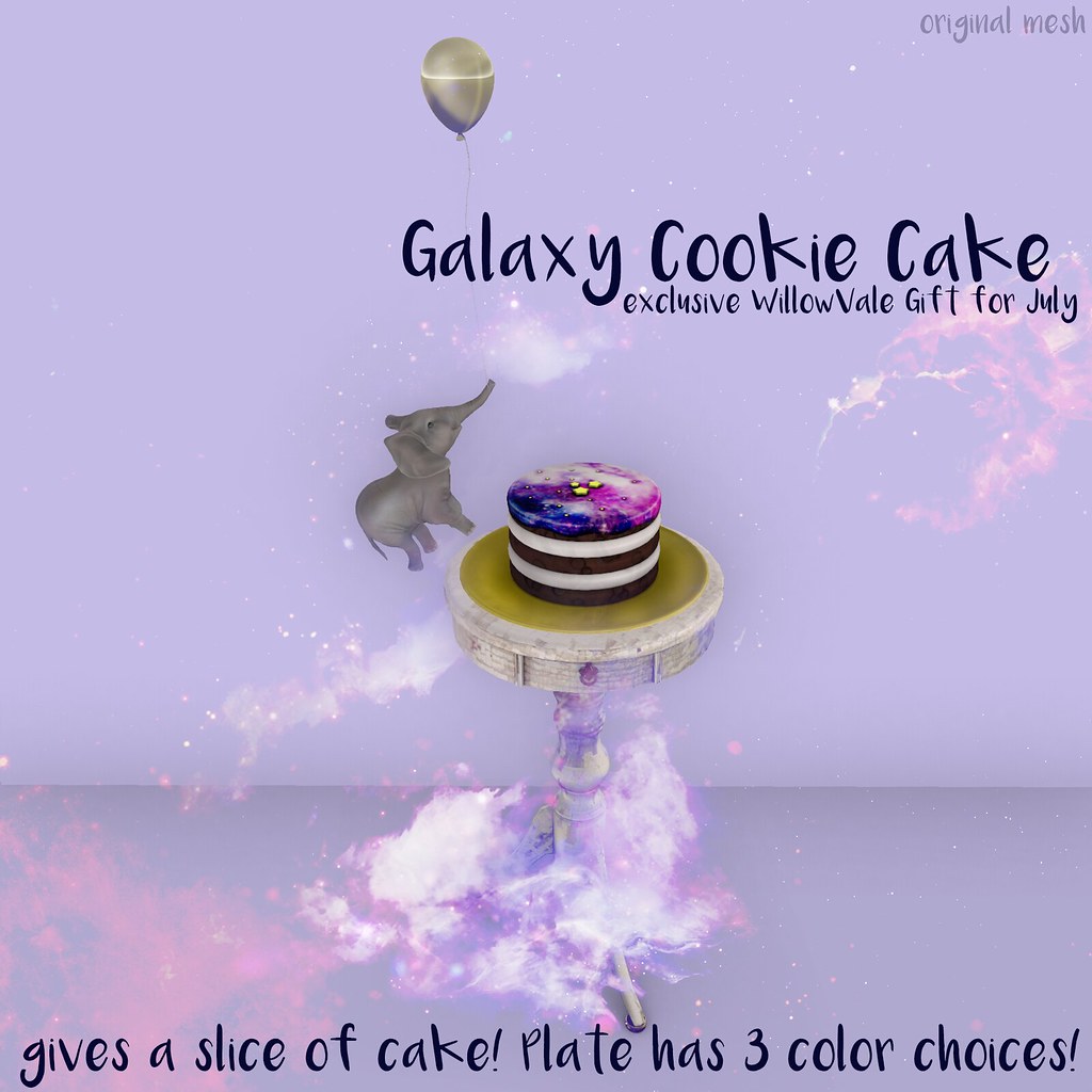 Galaxy Cookie Cake WillowVale Gift Ad - SecondLifeHub.com