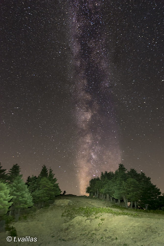 evia euboea euboia steni mountain galaxy milkyway nightshot sky stars forest landscape outdoor