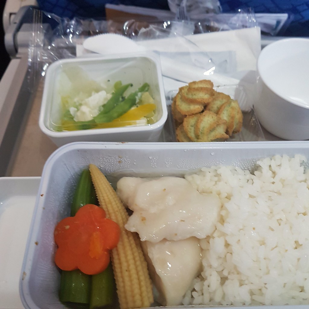 Fish InFlight meal @ HK-KL Flight Cathay Dragon @ Hong Kong Airport