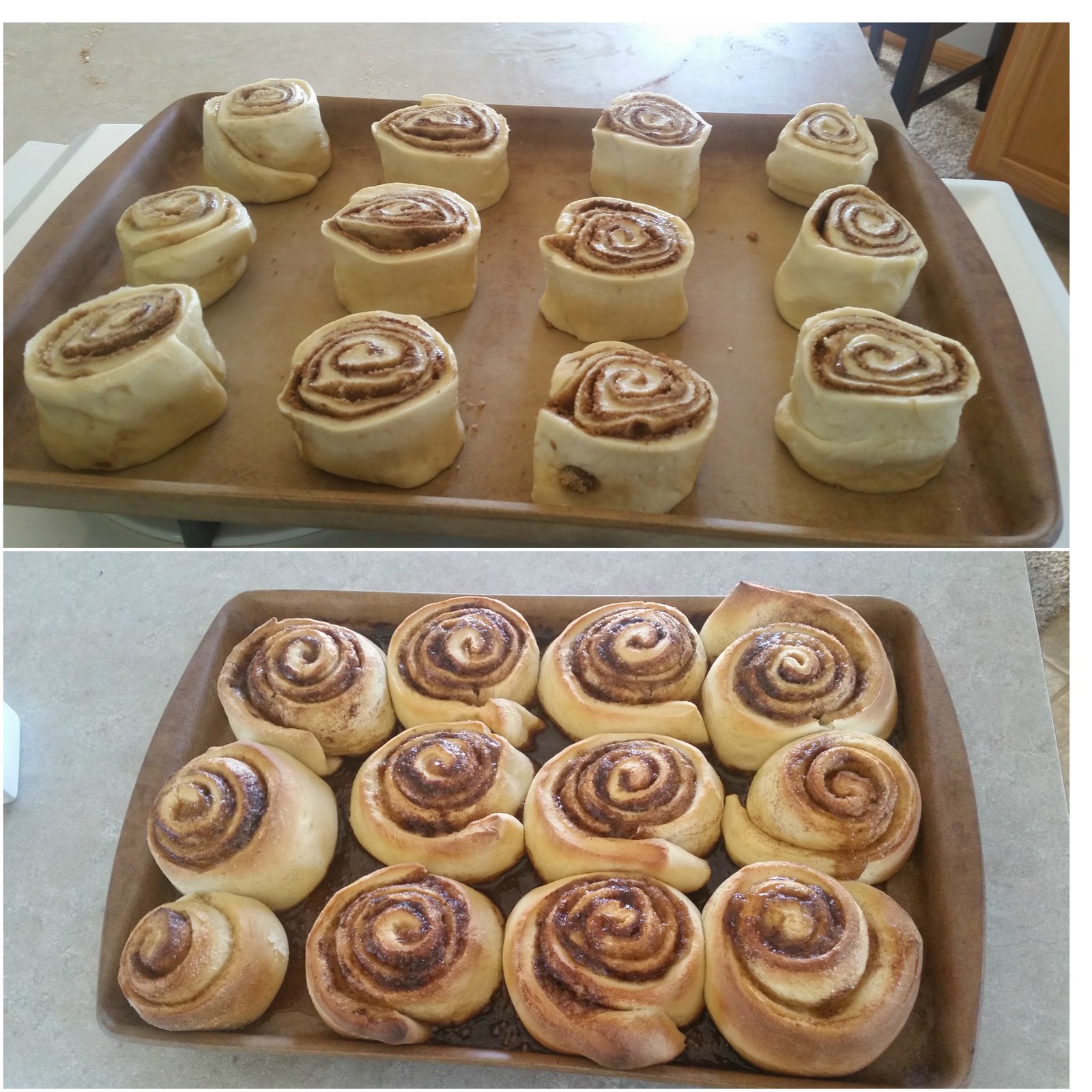 Before and After Baking! 