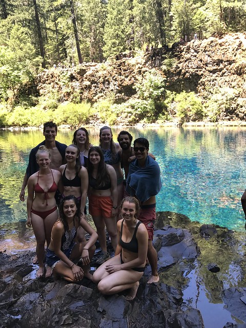 Summer scholars at the blue pool!