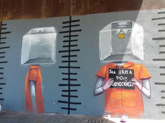 A Sabadell, fem un mural per #CridaDemocràcia