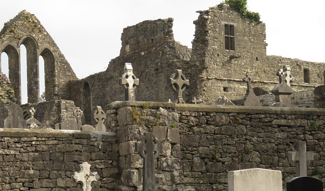 Tombstones in Cong Abbey, Ireland