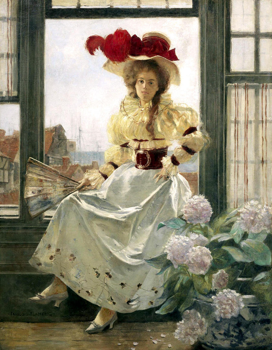 Portrait of a Lady by Francois Flameng