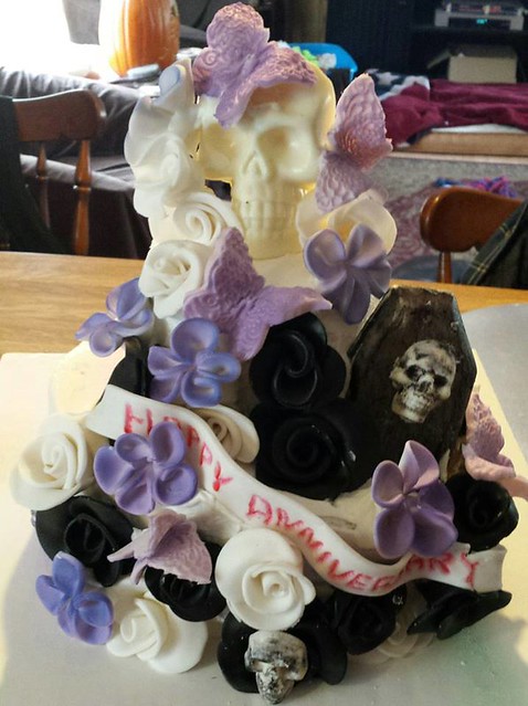 Halloween Anniversary Cake from Lori Holmes Preisinger of Nothing Fancy Cakes & Desserts by Lori