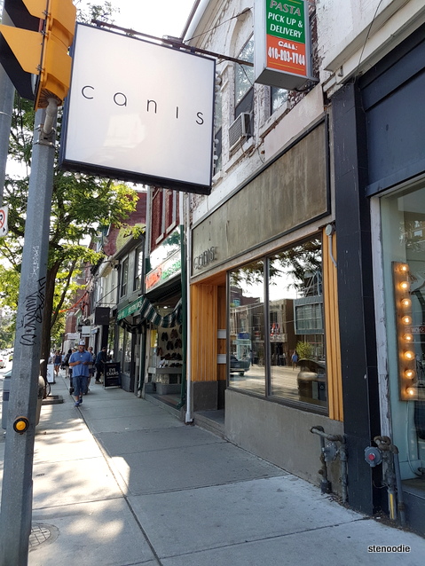 Canis Restaurant storefront
