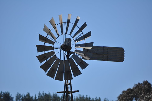 10-foot Southern Cross Z pattern windmill; Yass River, NSW, Australia