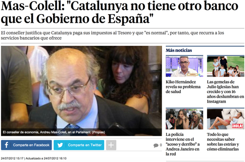 12g24 Mas-Colell- "Catalunya no tiene otro banco que el Gobierno de España" Uti 485