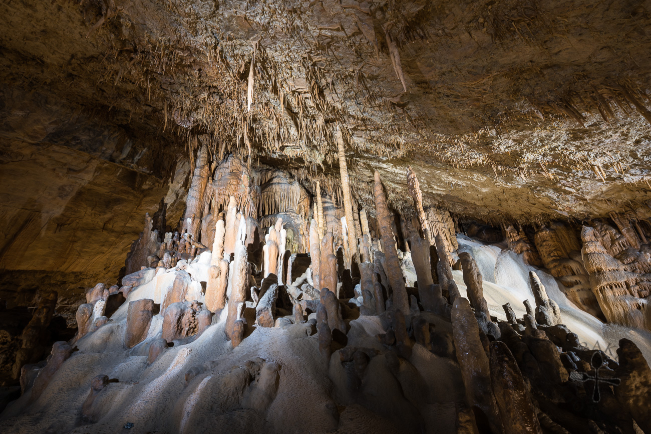 Škocjan Cave Silent Cave - Stalagmites and stalactites i