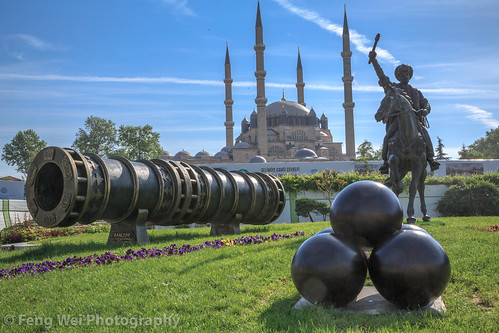 ancient tradition islam selimiyemosque shahicannon landmark eastasia weapon colorimage cannon outdoors islamicculture turkeymiddleeast ottoman mosque famousplace medieval islamic beautiful travel horizontal edirne history architecture europe turkishculture tourism traveldestinations turkish turkey tr