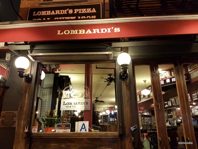 Lombardi's Pizza storefront