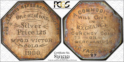 1900 Lesher Silver price type