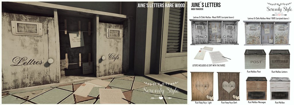 Serenity Style- June's Letters Collection - SecondLifeHub.com
