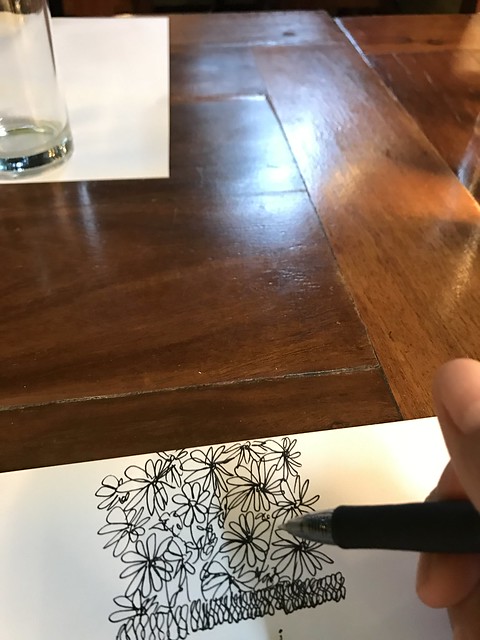 drawing while waiting