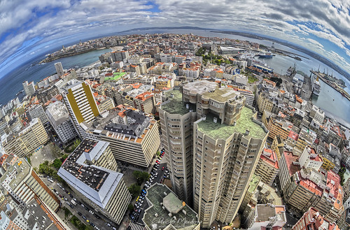 A Coruña a vista de pájaro