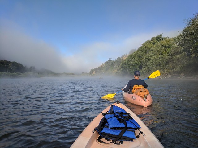 Foggy morning kayaking