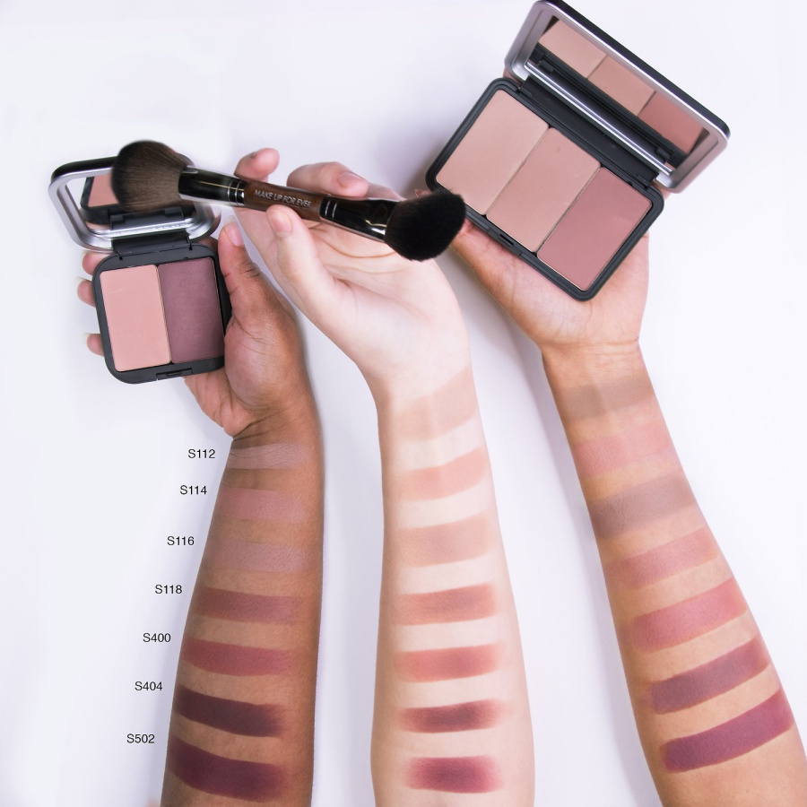 MAKE UP FOR EVER Artist Face Color Highlight, Sculpt and Blush Powder Swatches