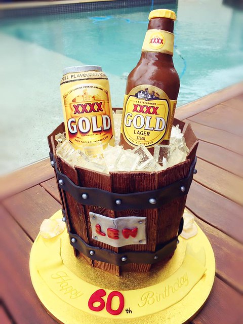 Beer Bucket Cake by Tracy Chen of Sweetology Designer Cake