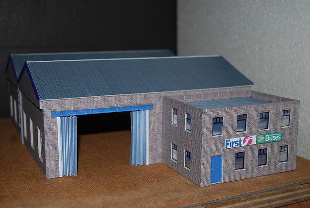 Derelict Factory OO Gauge Model Railway Building Low Relief Card Kit