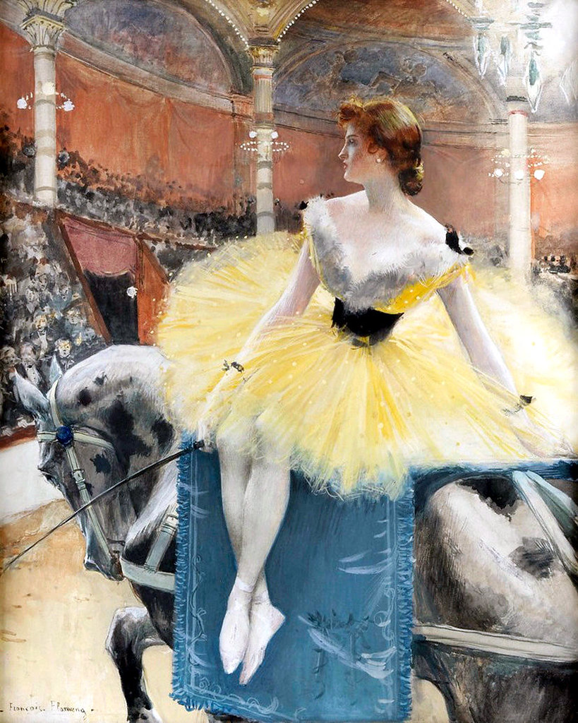 Equestrienne Au Cirque Fernando by Francois Flameng - c. 1890