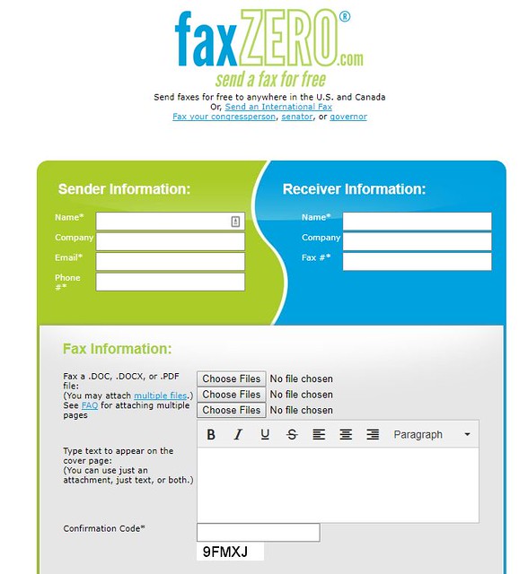 free fax