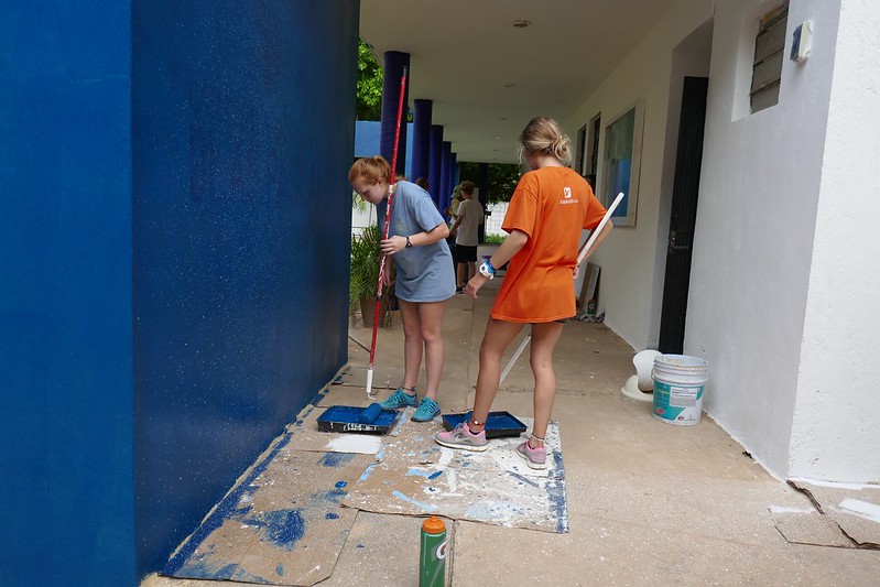 Monday - Concrete and painting at Blas Pascal